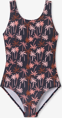 SCHIESSER Badpak ' Aqua Teens Girl ' in Blauw: voorkant