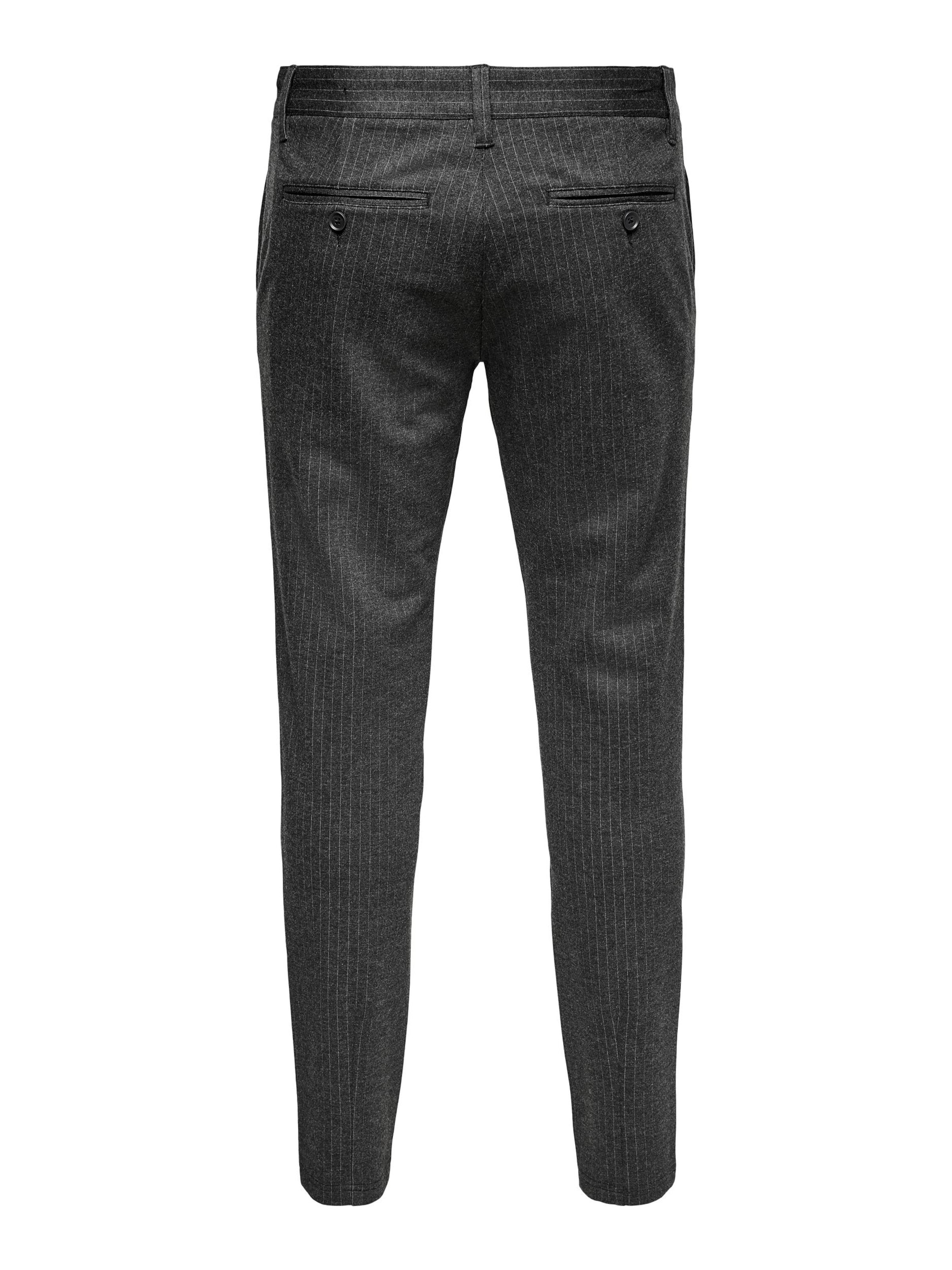 Occasions spéciales Pantalon chino Mark Only & Sons en Gris Chiné 