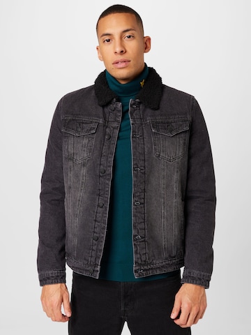 Brandit Between-Season Jacket in Black: front