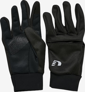 Newline Full Finger Gloves in Black: front