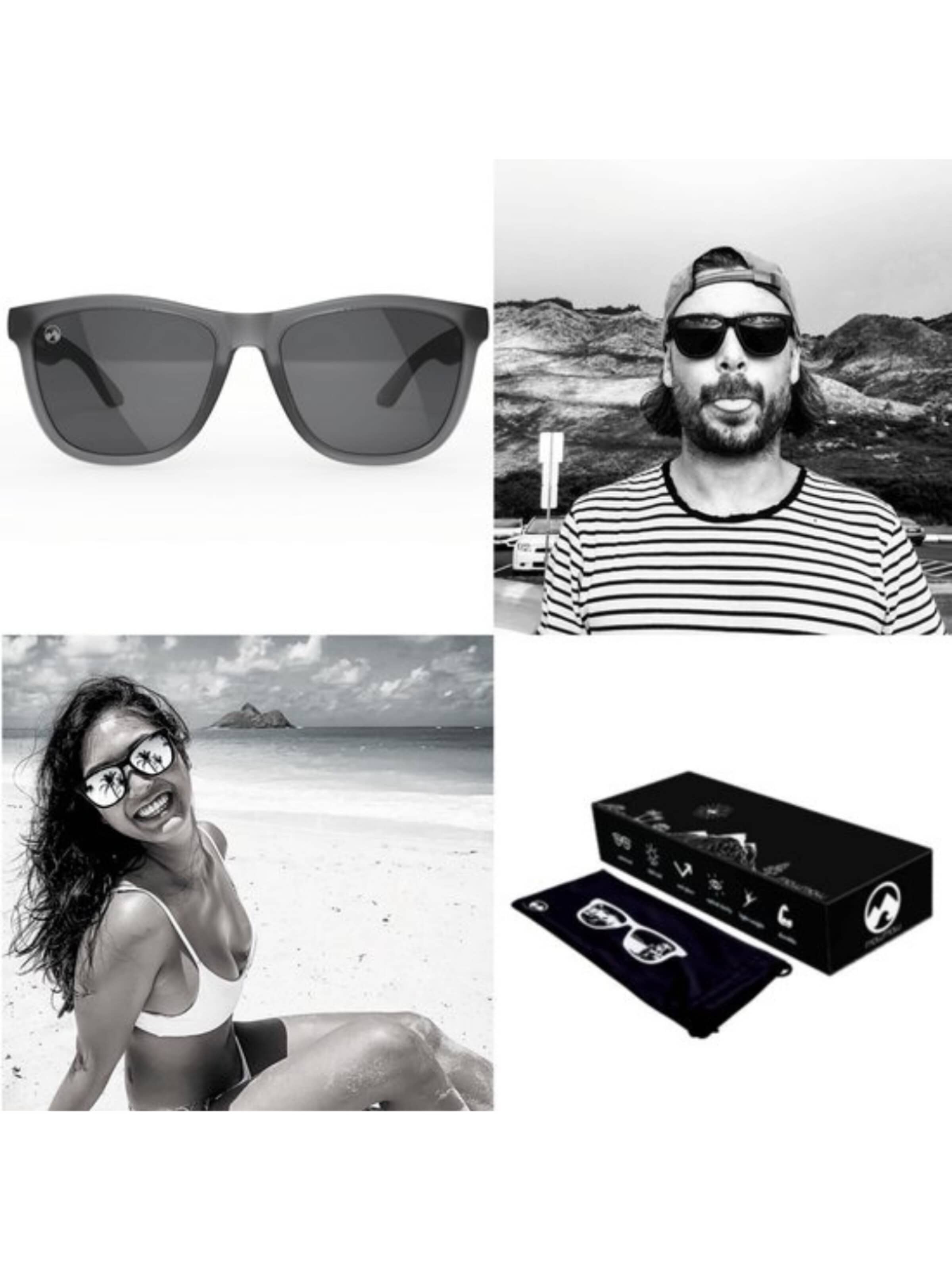 Mowmow Sportsolglasögon 'MowMow Opal LIMITED Sunglasses - Polarized - Men - Women' i grå