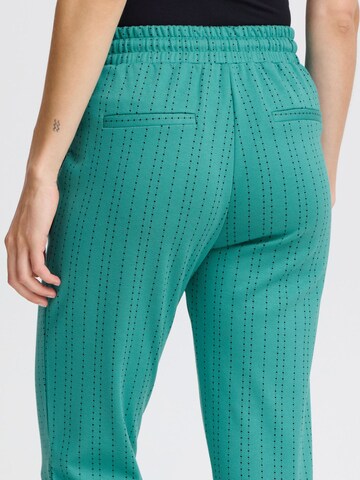 Effilé Pantalon à pince 'Ruti' ICHI en vert