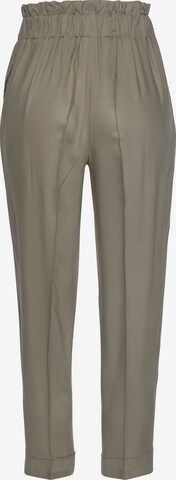 LASCANA Loose fit Pleat-Front Pants in Grey