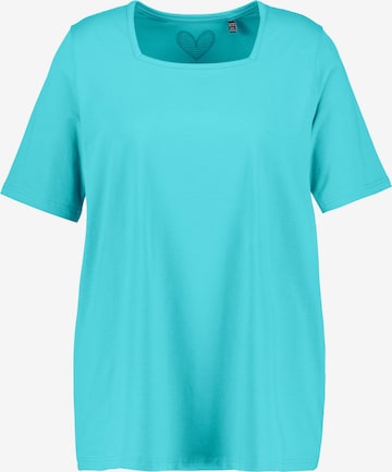 Ulla Popken Shirt '807286' in Blauw: voorkant