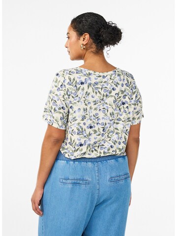 Zizzi Bluse 'Vmalis' in Beige