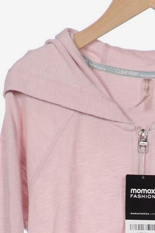 Calvin Klein Sweatshirt & Zip-Up Hoodie in S in Pink