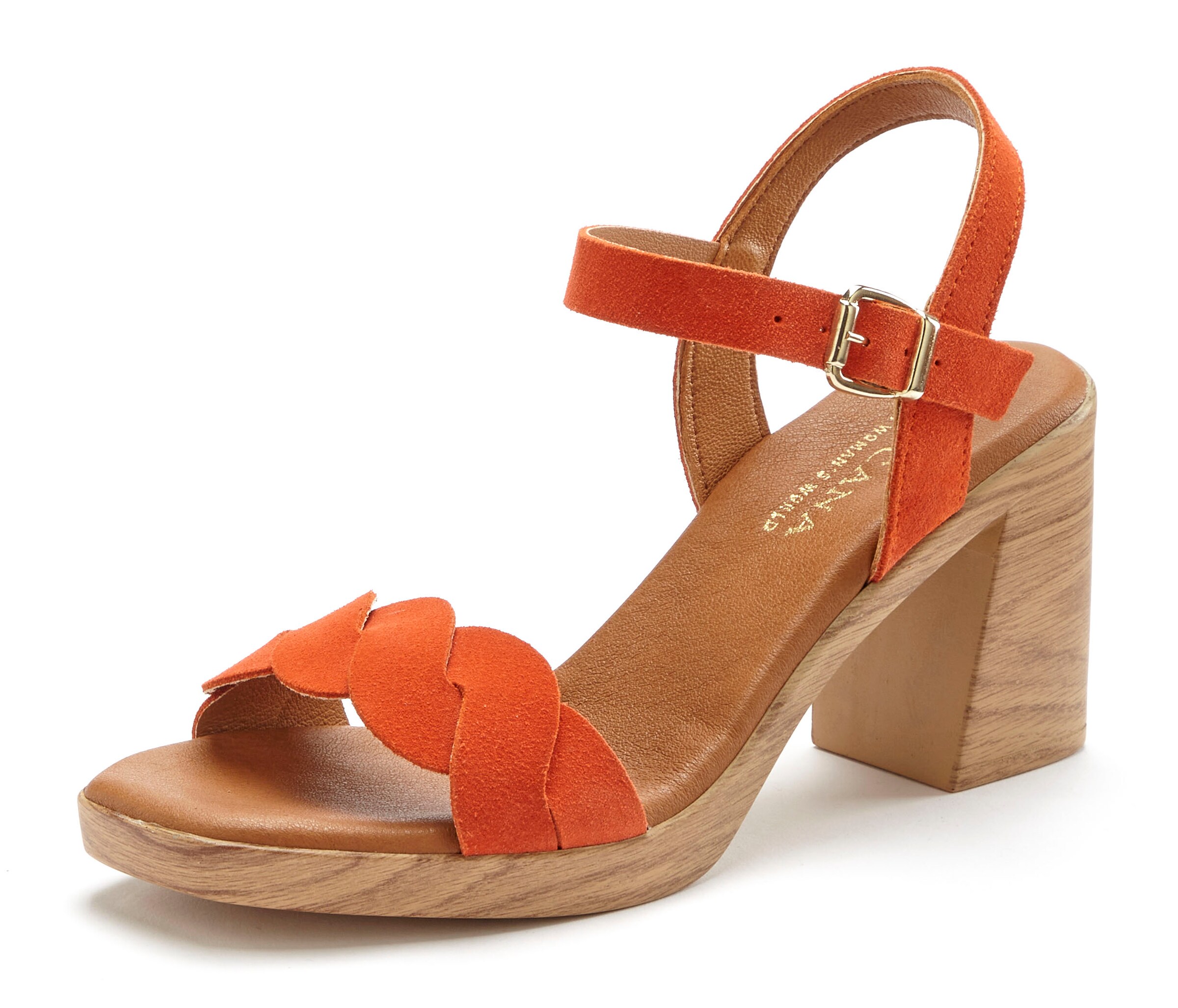 LASCANA Strap sandal in Orange: front