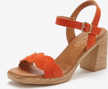 LASCANA Sandals in Orange: front