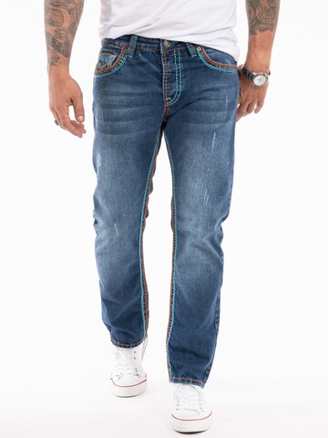 Rock Creek Loosefit Jeans in Blau: Vorderseite