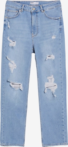 Jean Bershka en bleu : devant