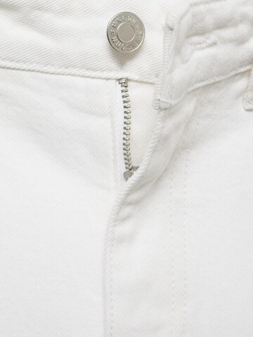 MANGO Regular Jeans 'FIONA' in Weiß