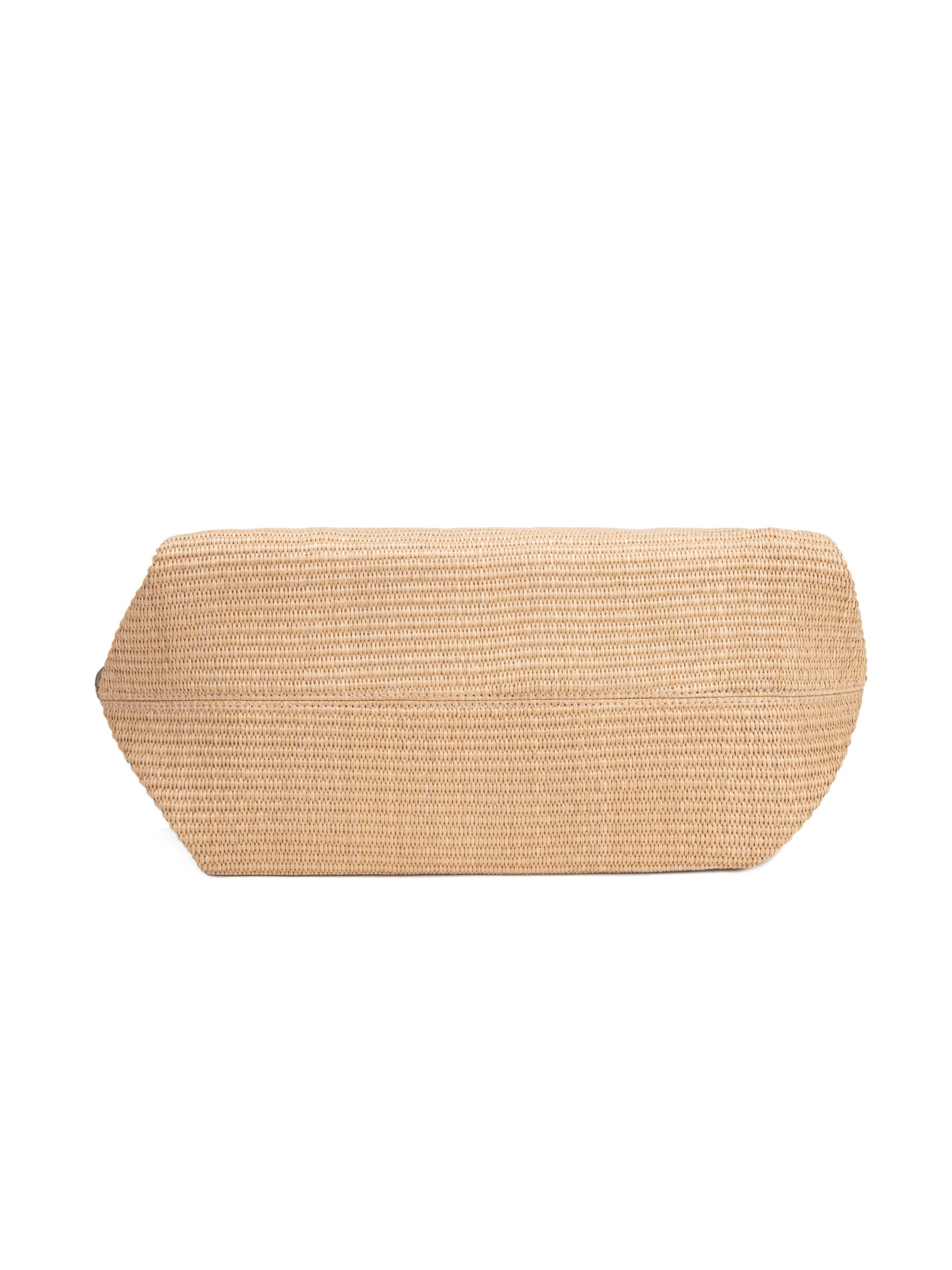 Borsa a spalla 'Borsa Shopper David Jones Bicolore Ecopelle e Tessuto Intrecciato' di David Jones in beige