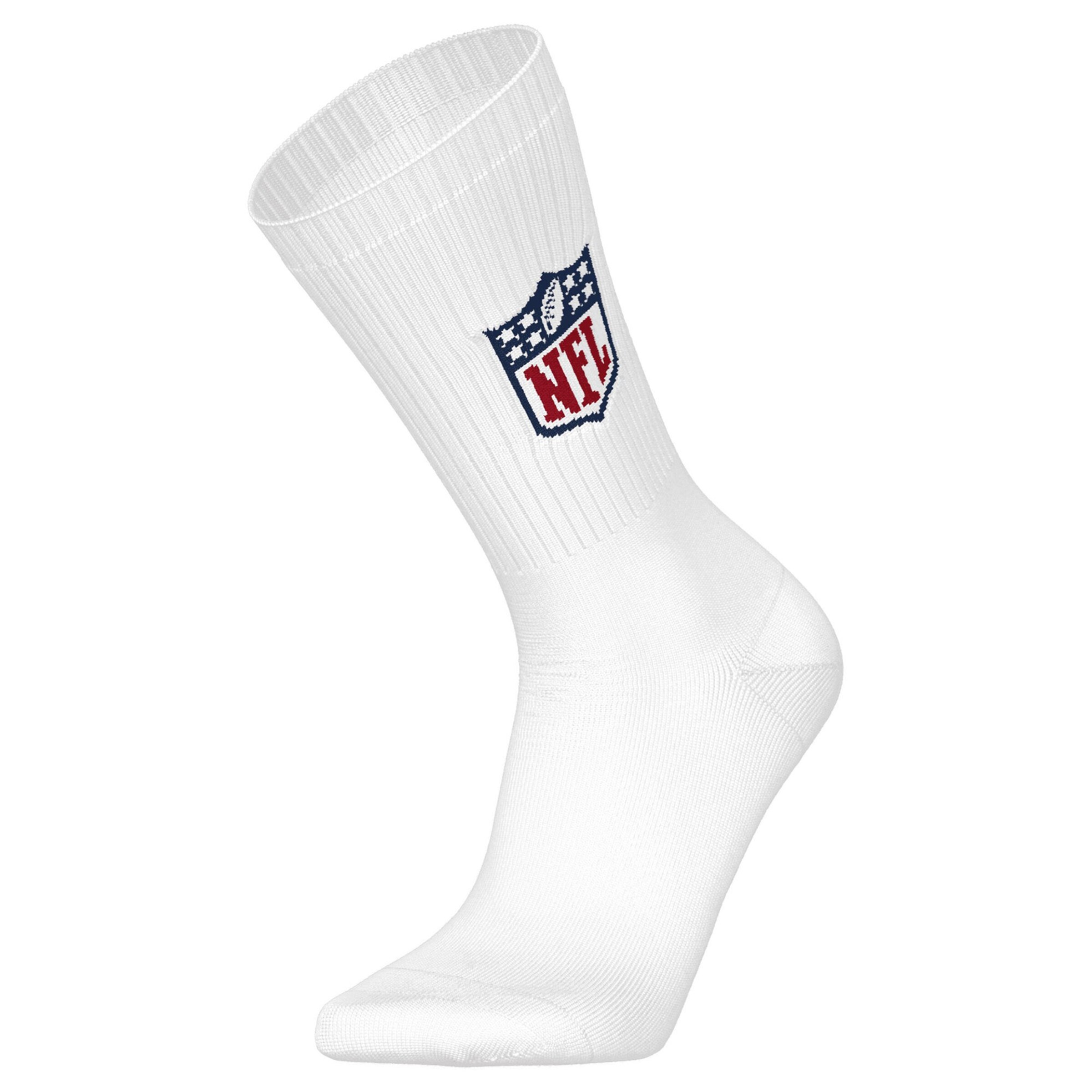 NFL Socks in White: front