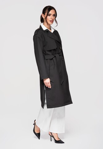 Manteau mi-saison Ombre en noir