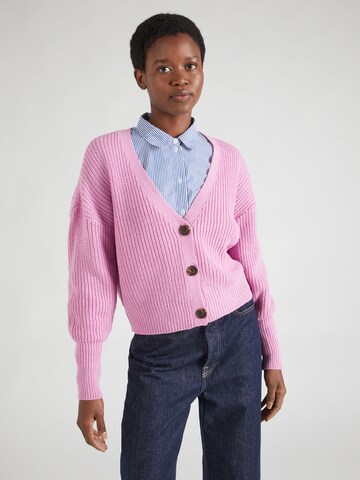 VERO MODA Knit cardigan 'Lea' in Pink: front