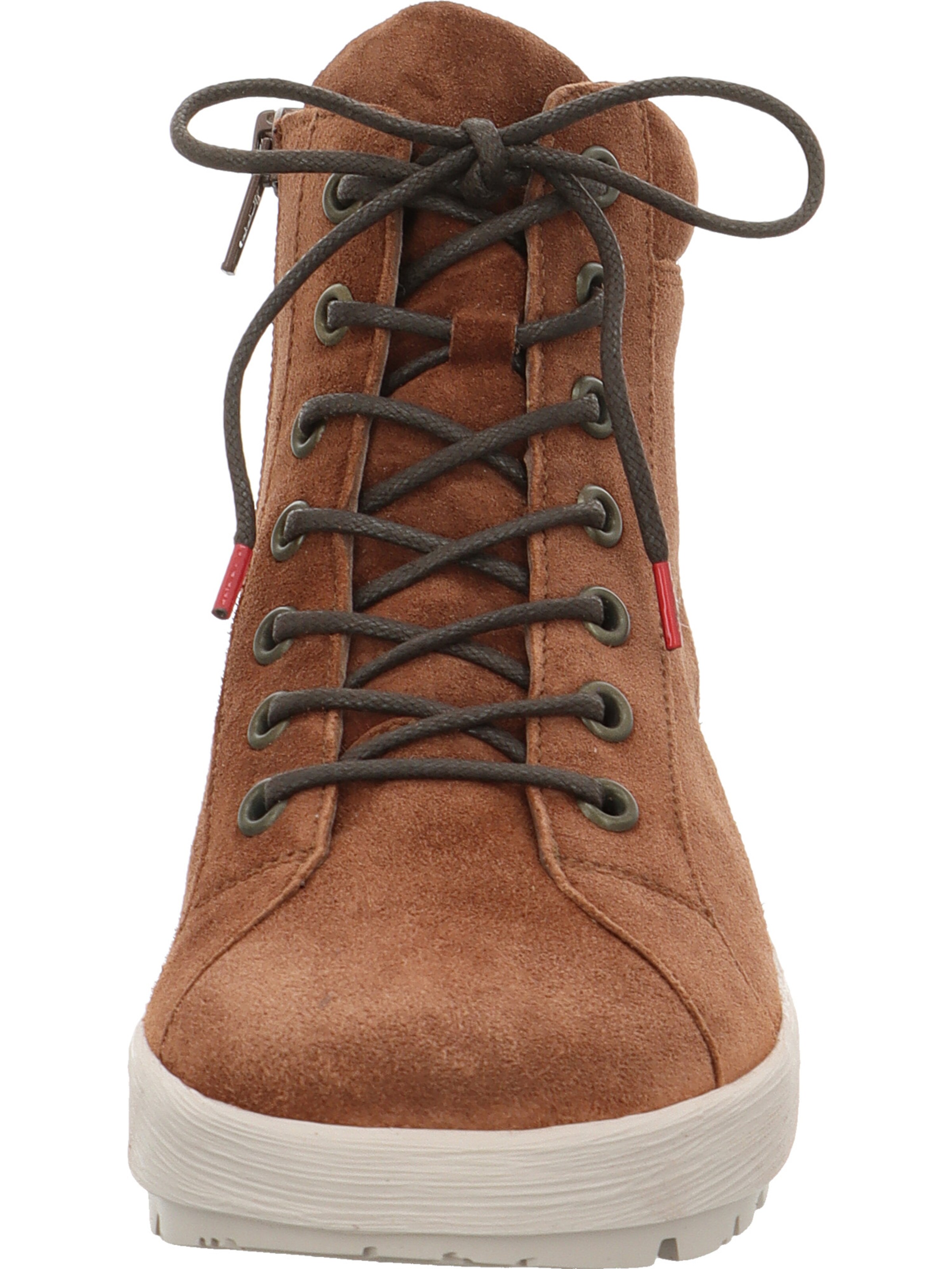 THINK! Lace-Up Ankle Boots 'Comoda' in Brown