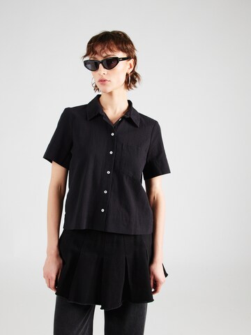 VERO MODA Blouse 'HART' in Zwart: voorkant