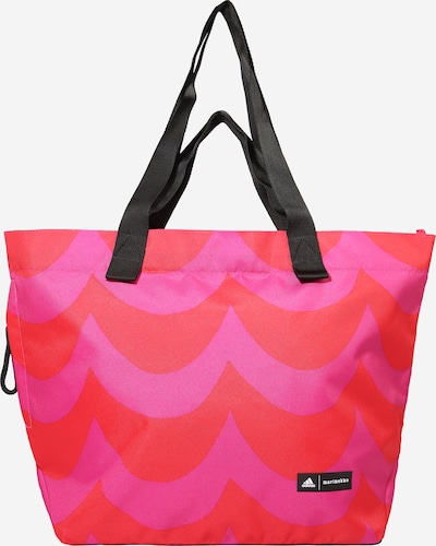 ADIDAS PERFORMANCE Sac de sport 'MARIMEKKO' en rose néon / rouge néon, Vue avec produit