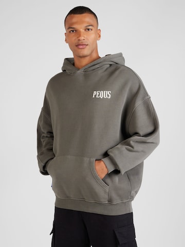 Pequs Sweatshirt in Grijs: voorkant