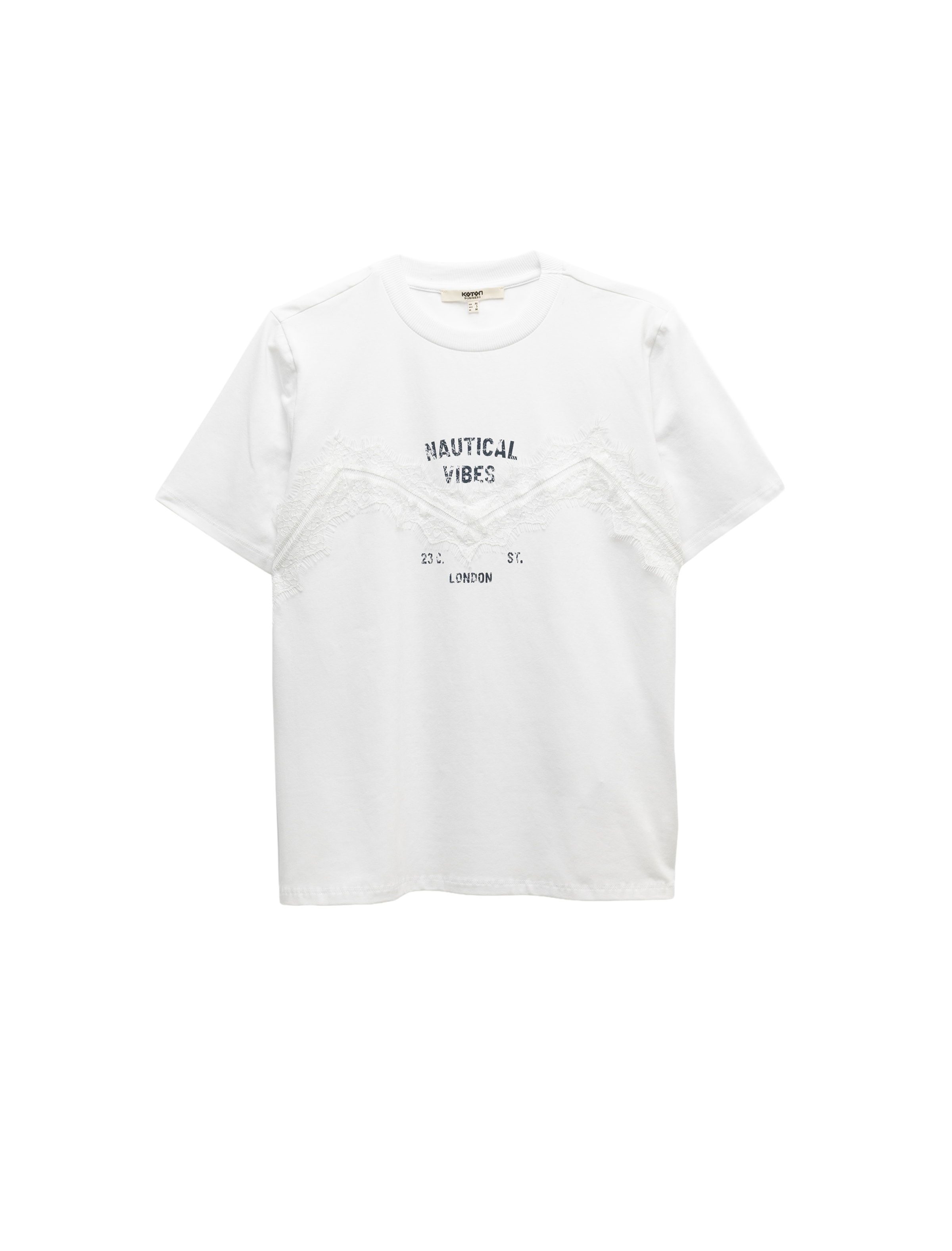 Koton Shirt 'Dantel' in White: front