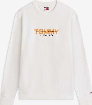 Bluză de molton 'ESS' de la Tommy Jeans pe alb: față