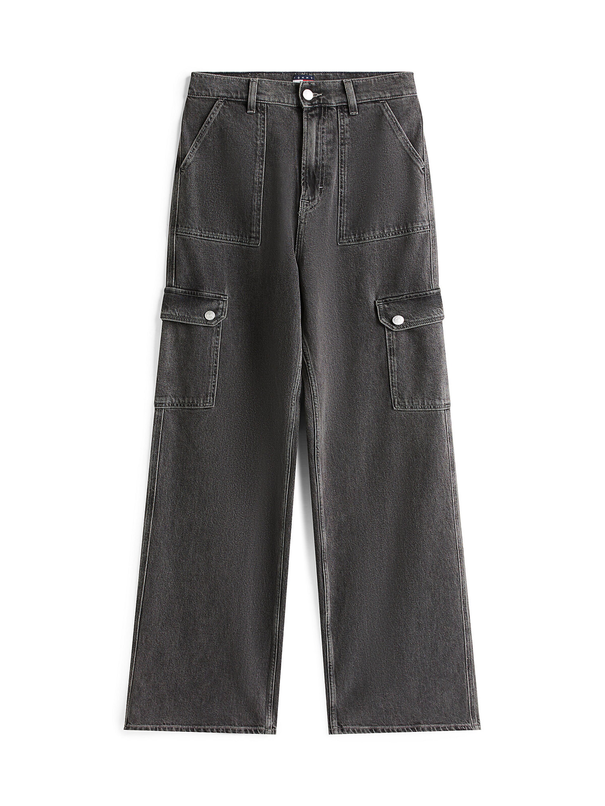 Tommy Jeans Cargo jeans 'Claire' in Grey denim, Item view