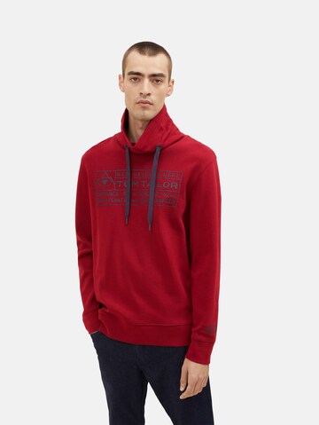 TOM TAILOR - Sweatshirt em vermelho