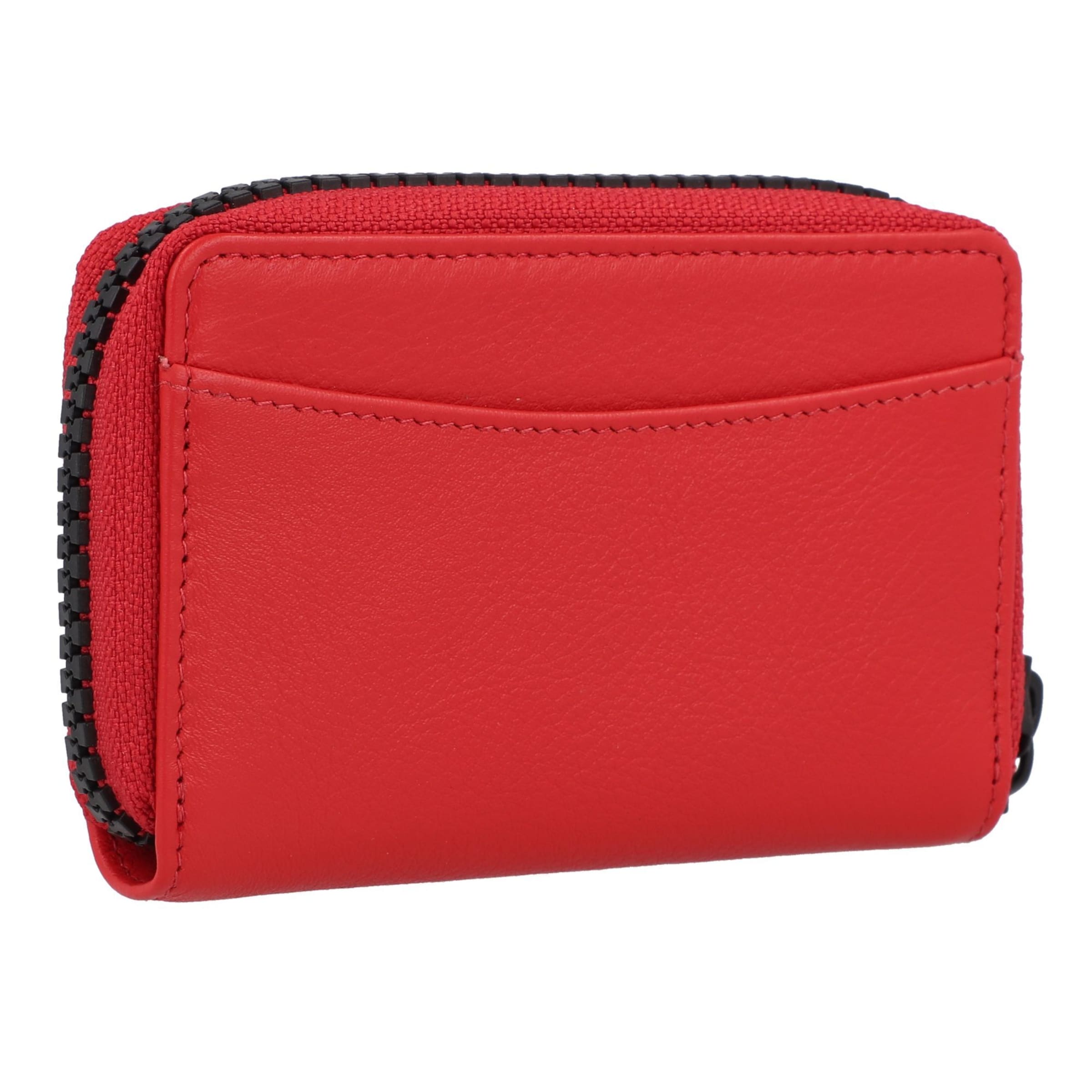 Porte-monnaies 'Capri' Braun Büffel en rouge