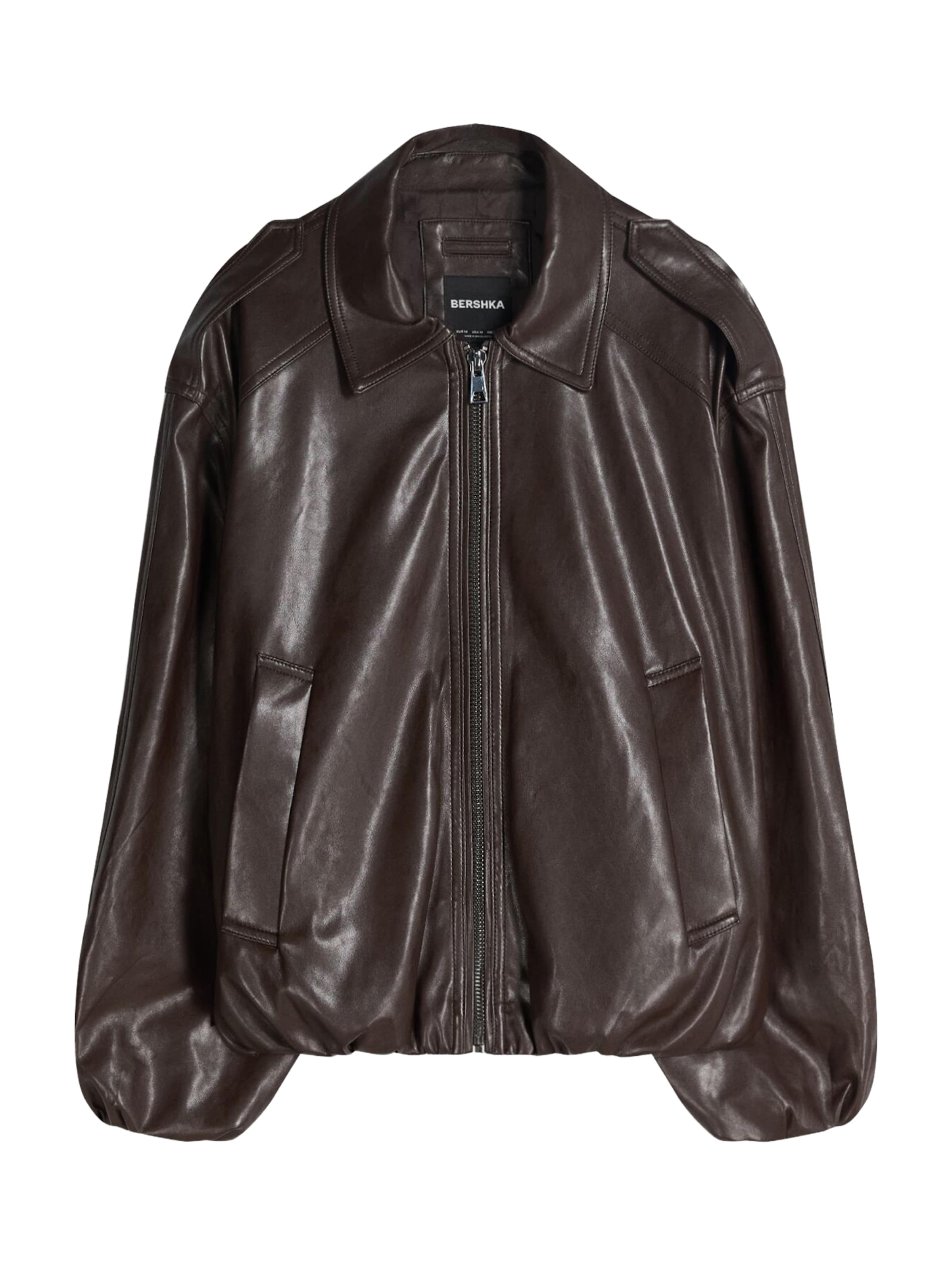 Bershka Välikausitakki värissä ruskea, Tuotenäkymä