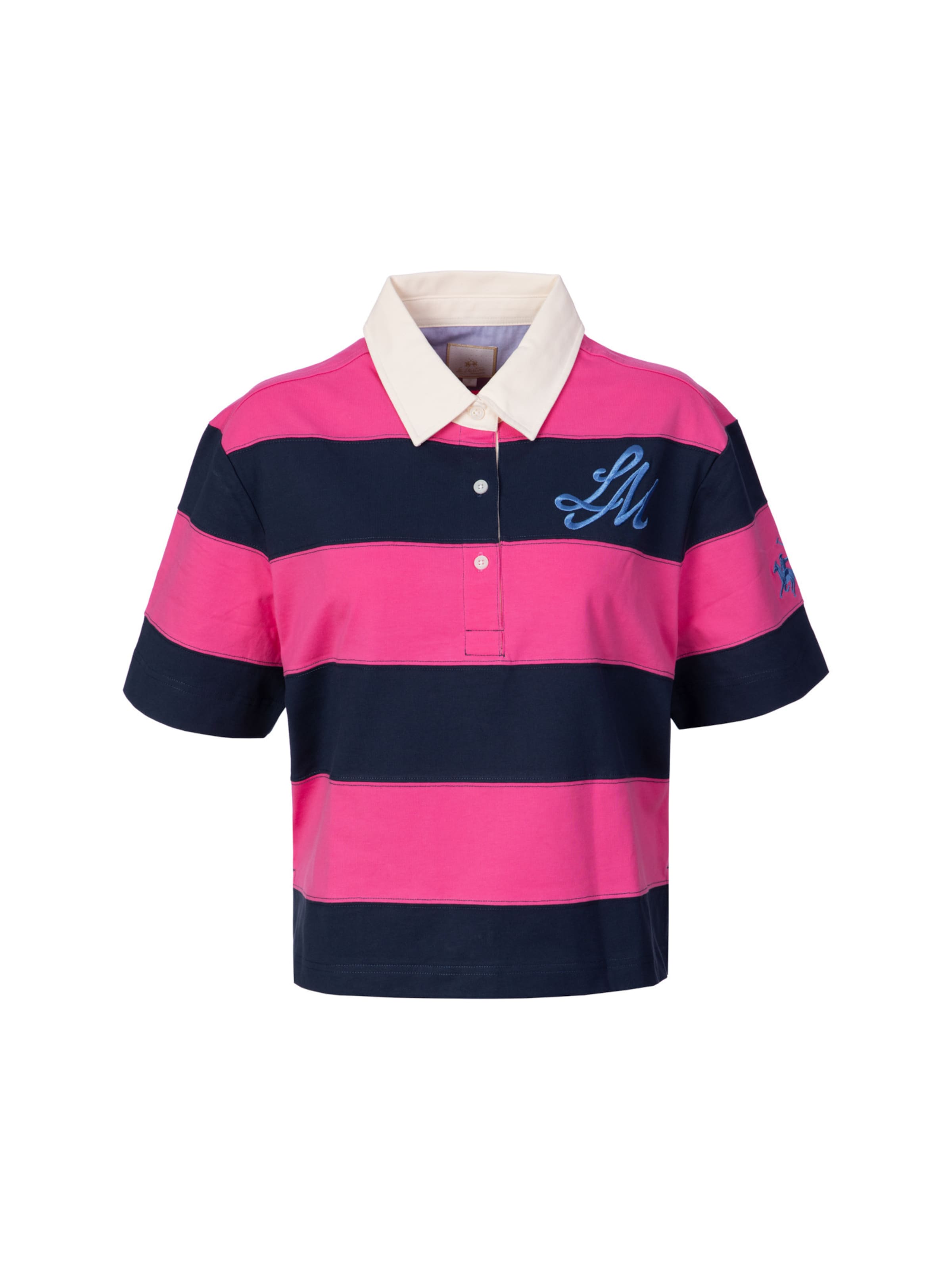 La Martina Shirt ' WCP002 ' in Pink: front