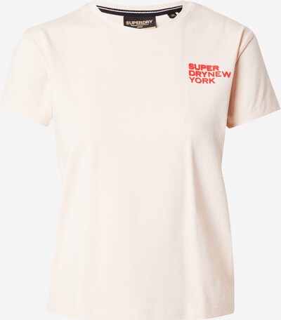 Superdry T-Shirt in hummer / pastellpink, Produktansicht
