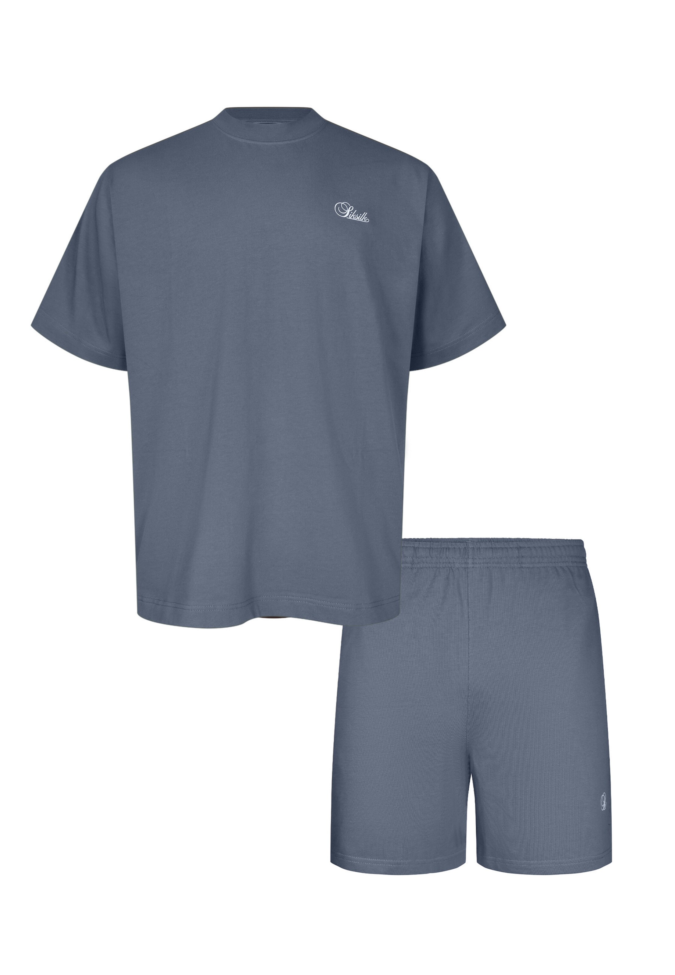 SikSilk Strój domowy w kolorze szary: przód