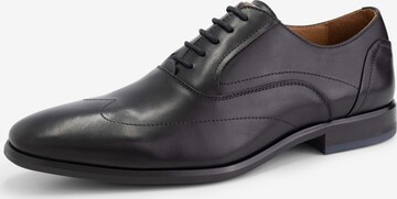 DenBroeck Lace-Up Shoes 'Platt St.' in Black: front