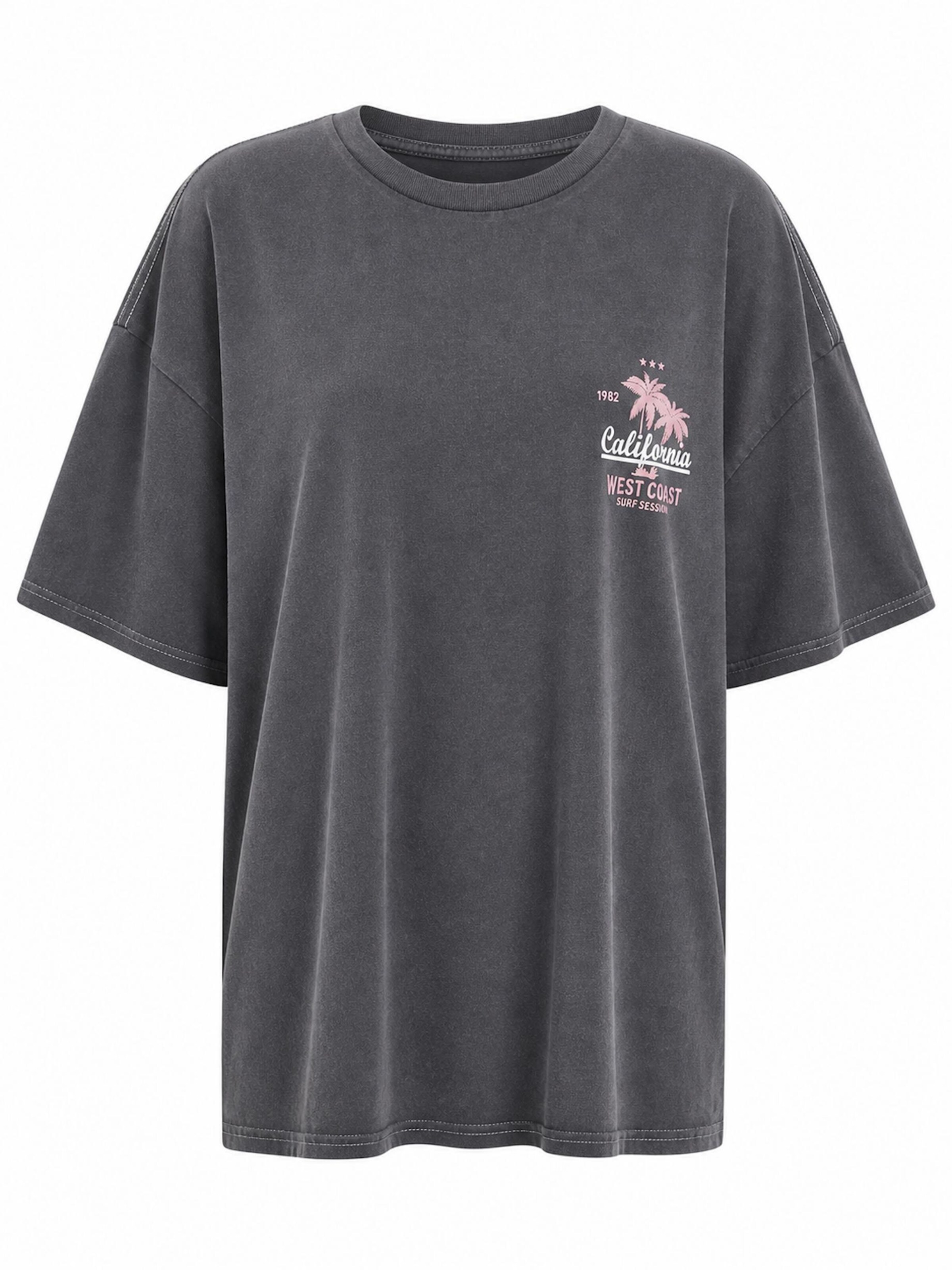 Worldclassca Oversizeshirt 'California'‌‌‌‌‌‌‌ in Grau