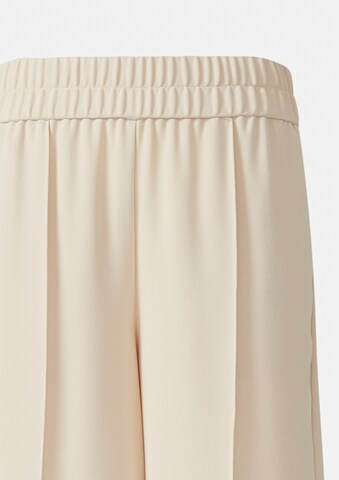 COMMA Wide leg Pleat-front trousers in Beige