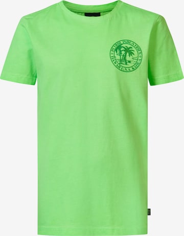 T-Shirt Petrol Industries en vert : devant