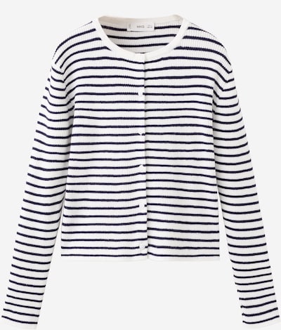 MANGO KIDS Neuletakki 'LEA' koossa 116 värissä indigonsininen / offwhite, Tuotenäkymä