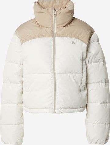 Calvin Klein Jeans Between-Season Jacket in Beige: front