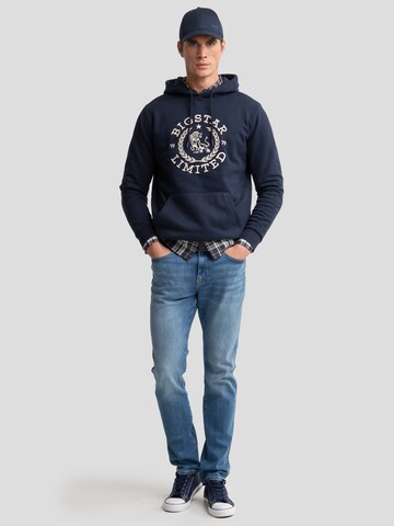 Sweat-shirt 'Hanes' BIG STAR en bleu