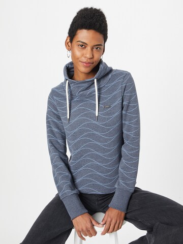 WLD Sweatshirt 'Winterwaves' in Grey: front