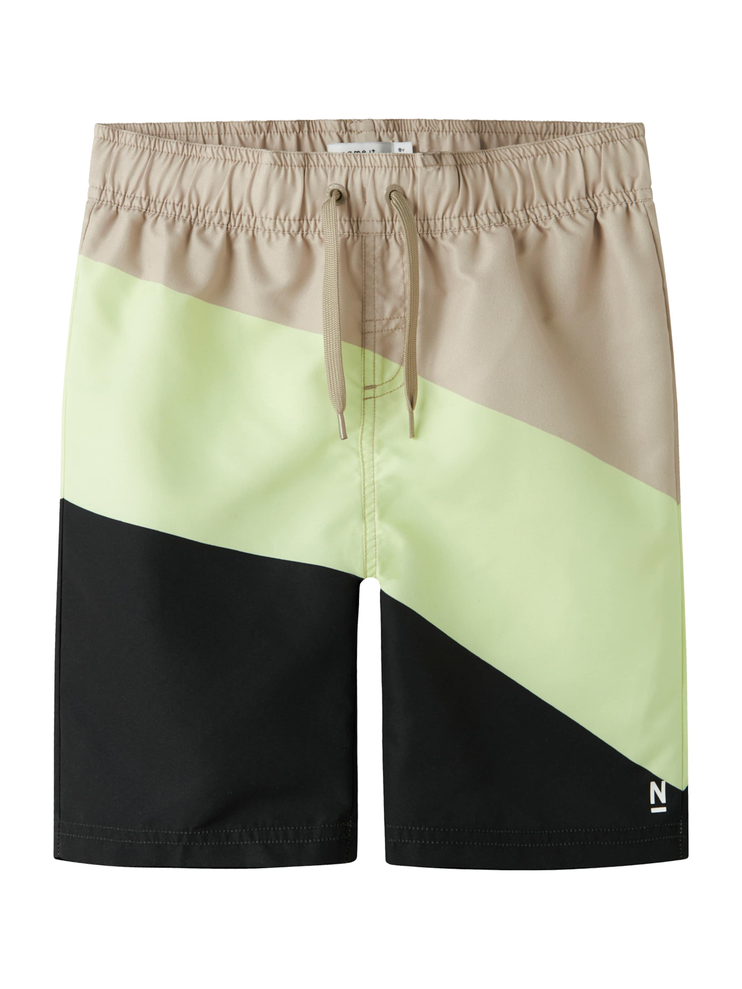 NAME IT Σορτσάκι-μαγιό 'NKMZATOZ' σε γκρι: μπροστά