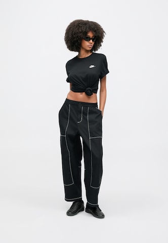Largi Pantaloni 'STREET' de la Nike Sportswear pe negru