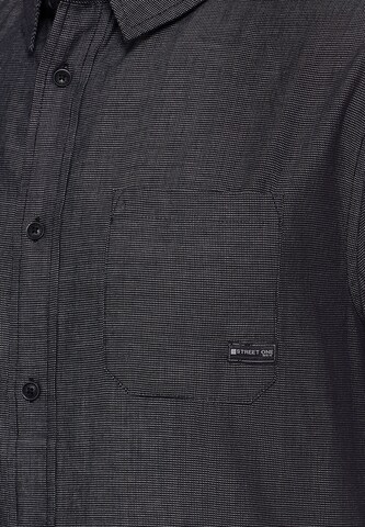 Street One MEN Regular Fit Hemd in Schwarz