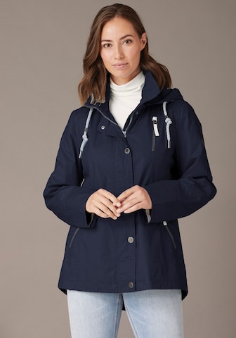 JUNGE Between-Season Jacket in Blue: front