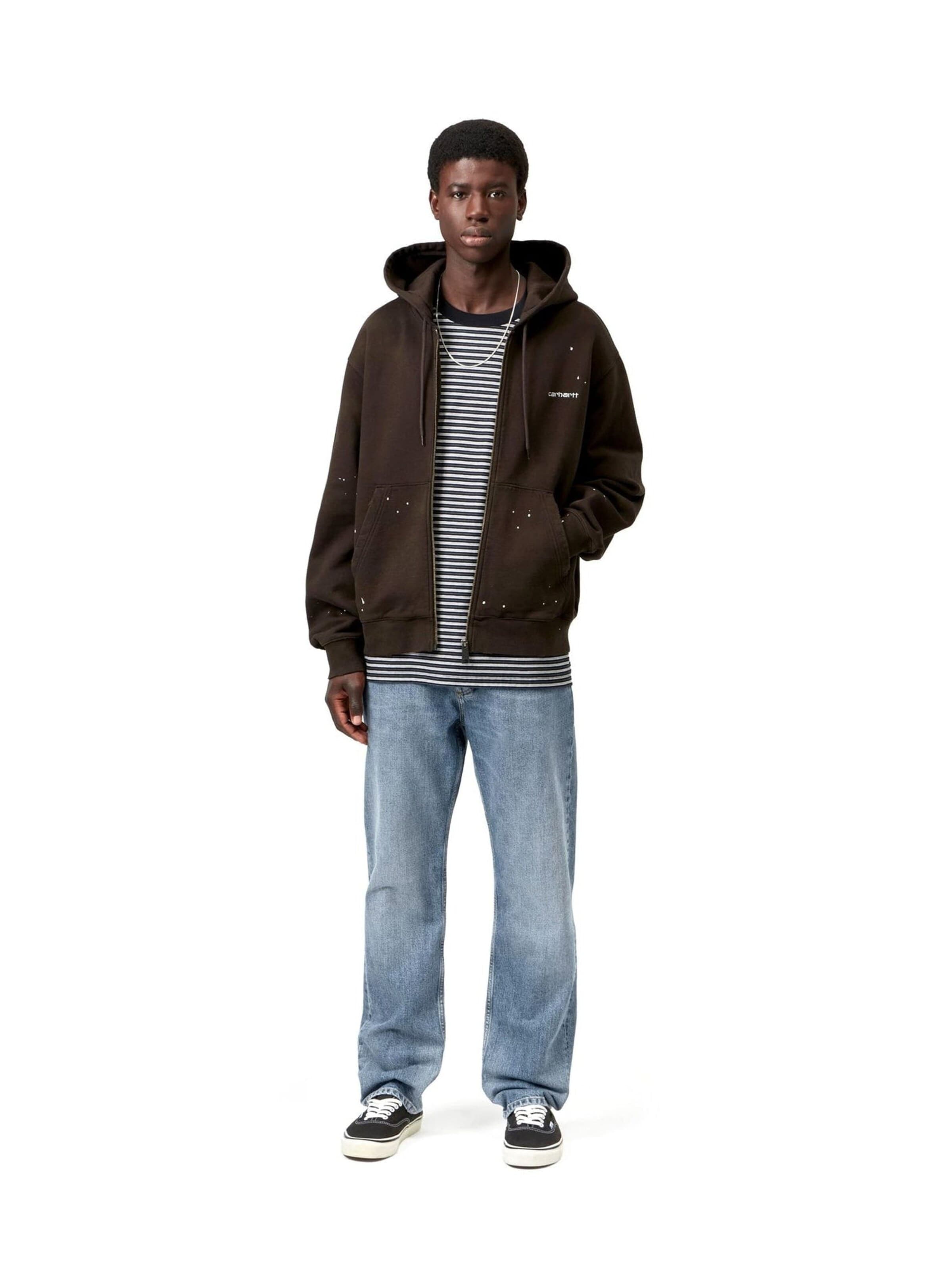 Baggy Jean 'MARLOW PANT BLUE WORN BLEACHED' Carhartt WIP en bleu