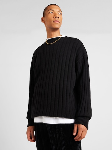 TOPMAN Sweater in Black: front