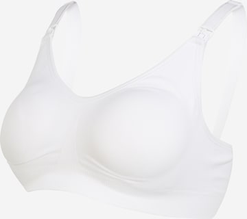 T-shirt Reggiseno da allattamento di Medela in bianco: frontale