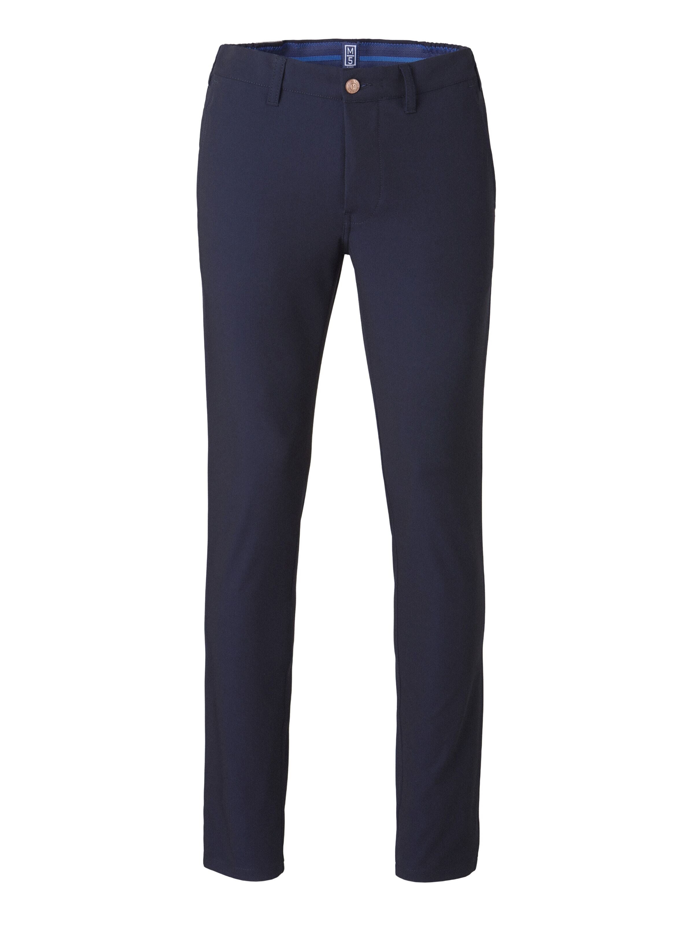 MEYER Slimfit Chinohose 'M5 Move 9-6196' in Blau: Vorderseite