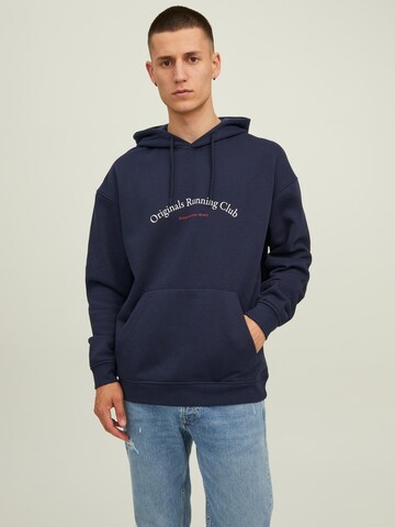 Sweat-shirt 'Brink City' JACK & JONES en bleu : devant