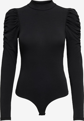 Only Petite - Body camiseta 'Zayla' en negro: frente